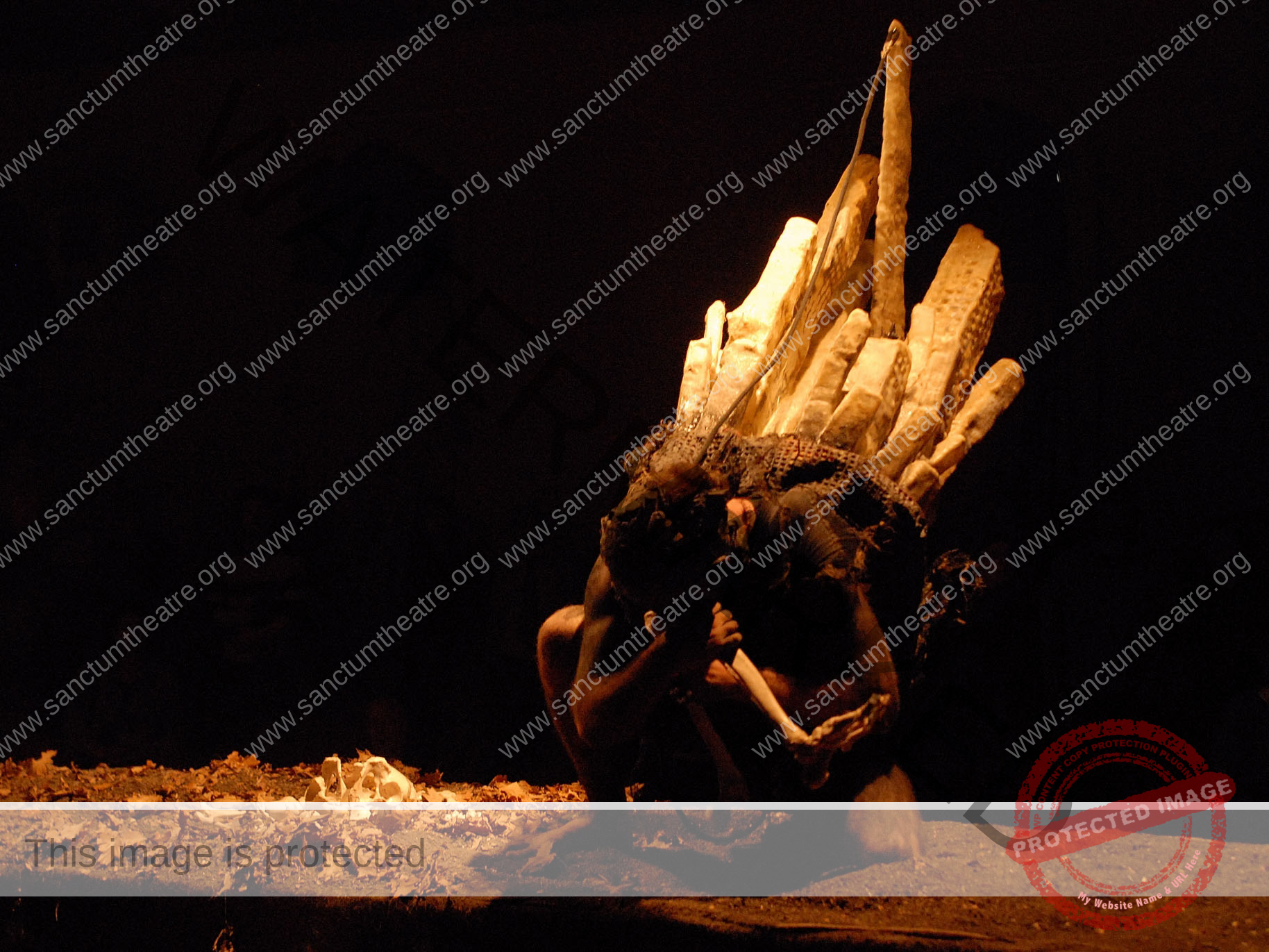 Sanctum Theatre - lament candles and compost